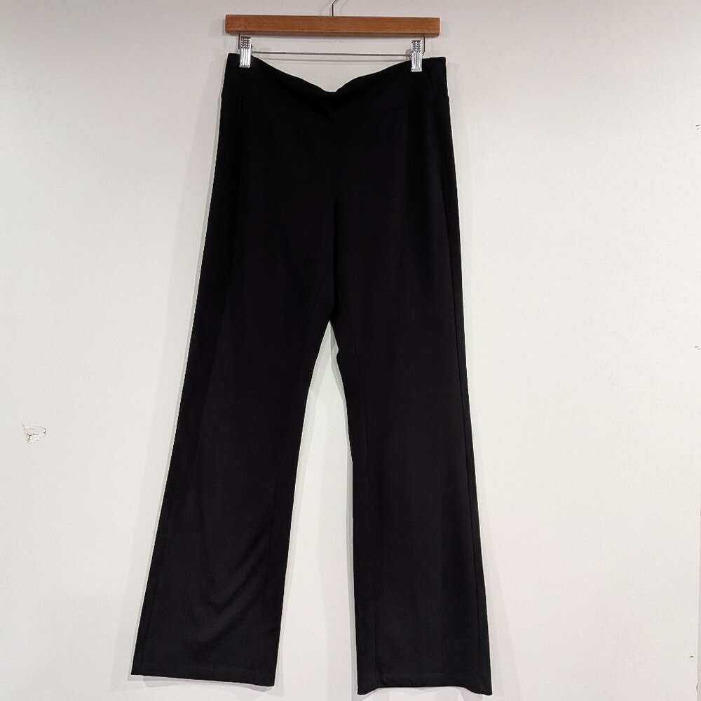 Lauren Ralph Lauren Flared Pull-On Pants Black Size Medium